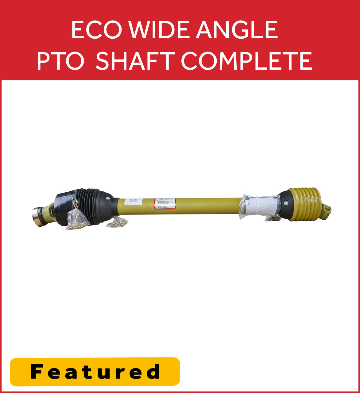Genfitt ECO Wide Angle PTO Shaft Complete